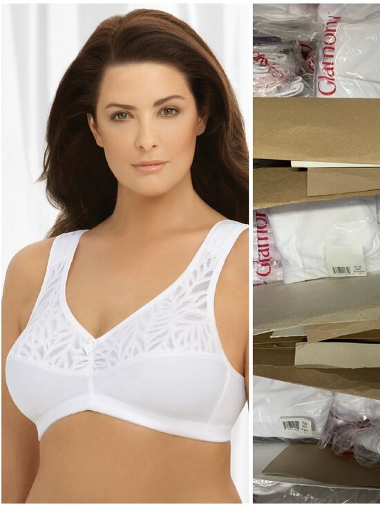 Glamorise Other - Glamorise 38F 38G (Stretch-To-Fit) Bra WIDE STRAPS = Shoulder Comfort White NEW
